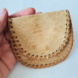 NIE BENUTZT - Echtleder Geldbörse - Vintage Leder Geldbörse - Münzen und Geldscheine Geldbörse - Vintage Münzbörse - Kleine Leder Geldbörse