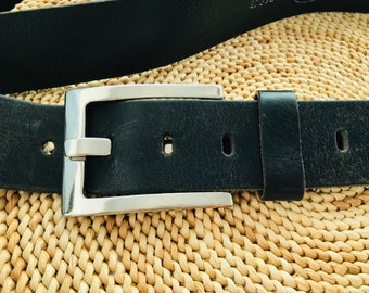 Petrol Industries leather black belt - Genuine leather black belt