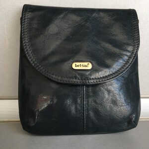 Vintage BELSAC echt Leder Geldbeutel - Kann als Kosmetiktasche verwendet werden