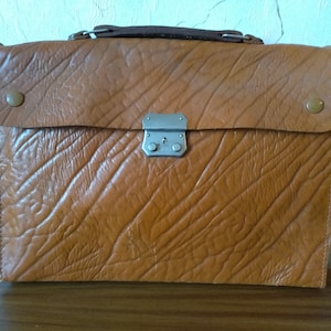 sac à main vintage pour hommes en cuir véritable - sac à main des années 70 - porte-documents - organiseur en cuir véritable - porte-documents - porte-documents