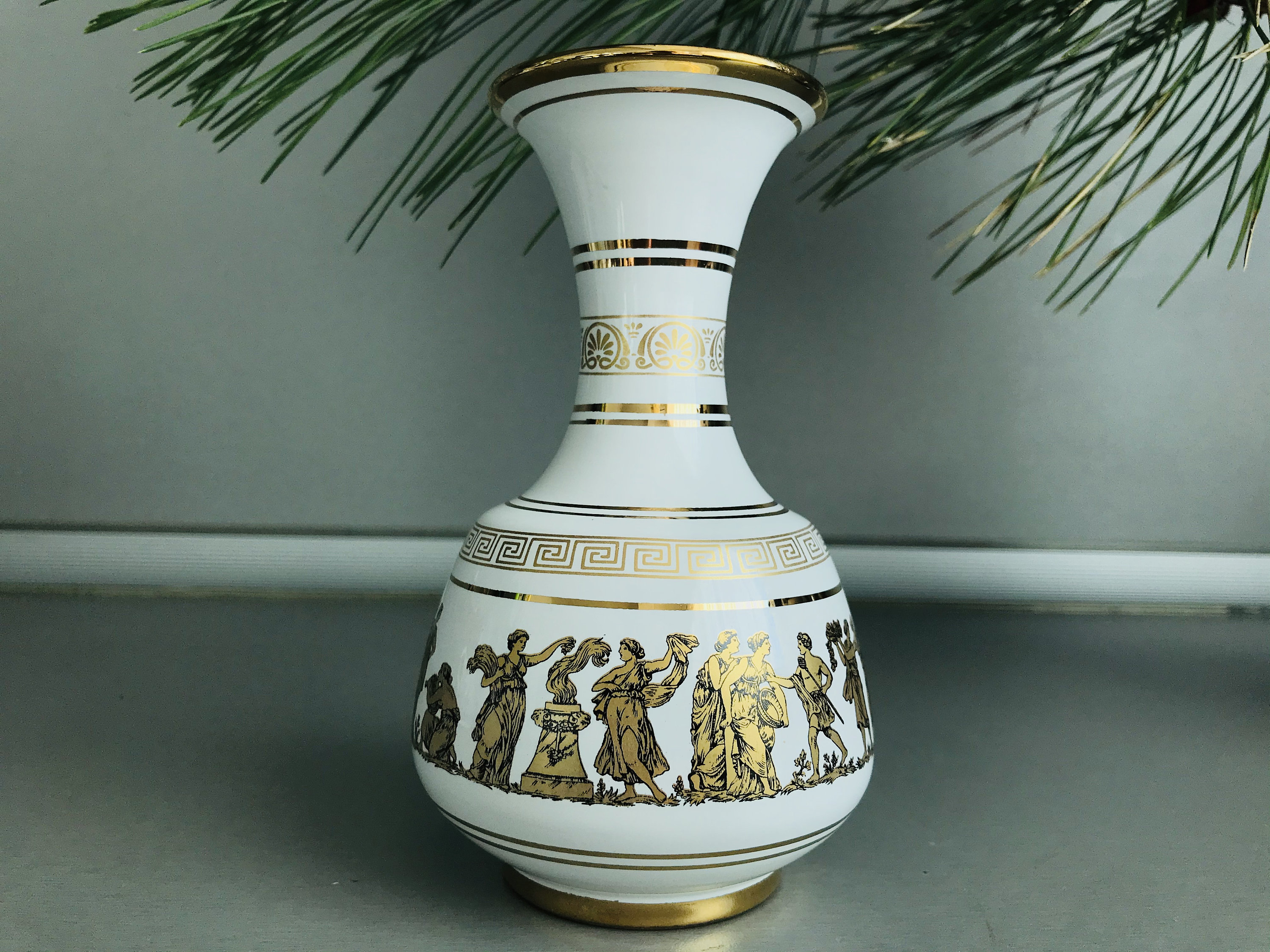 Hand made NEOFITOU vase with 24k gold Hand made Greece 24K Etsy