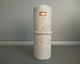 Vintage Marble vase - White Marble vase -
