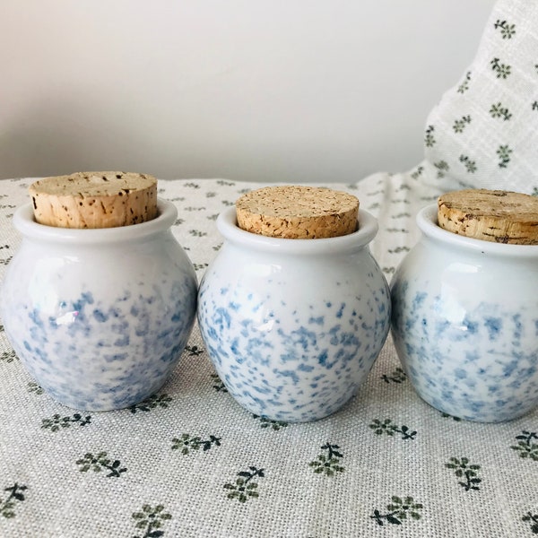 Vintage set of 3 PENTIK Finland spice jars