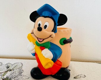 Vintage Disney Mickey Mouse pen holder - Mickey Mouse pencil holder - (14)