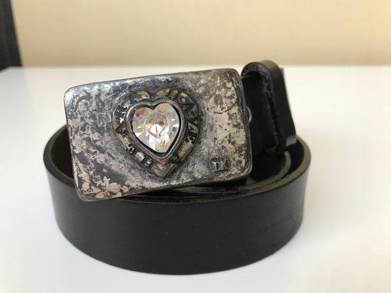 DYRBERG KERN genuine leather belt - Genuine leathe