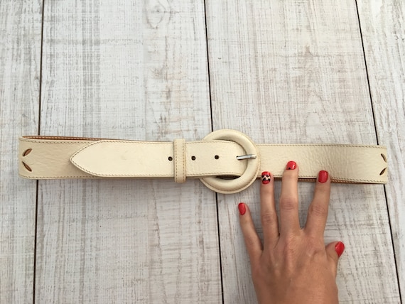 Vintage FURLA belt - Genuine leather women belt -