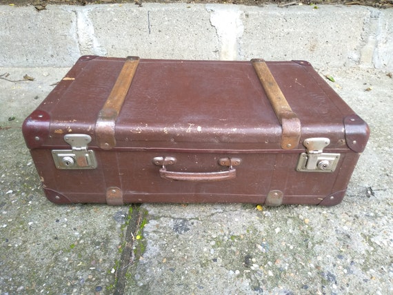 Antique suitcase - Vintage suitcase - Vintage Lugg