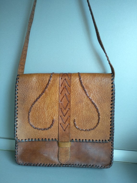Vintage Genuine leather bag - Bag Of Genuine Calf… - image 10
