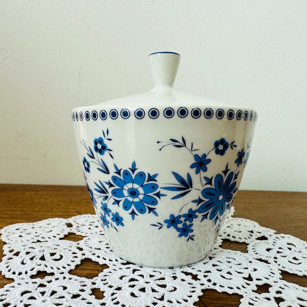 Vintage SELTMANN WEIDEN BAVARIA Bayerisch Blau sugar bowl - Seltmann Weiden sugar bowl