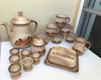 Vintage 10 pc SMF SCHRAMBERG Zierteller coffee or tea set -