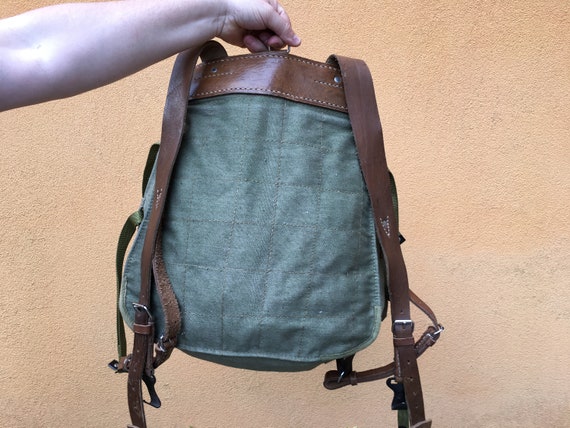 NEVER USED - Vintage Distressed canvas backpack -… - image 6