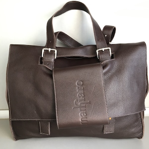MARKIARO Genuine leather brown handbag