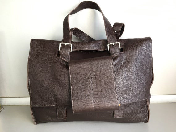 MARKIARO Genuine Leather Brown Handbag - Etsy