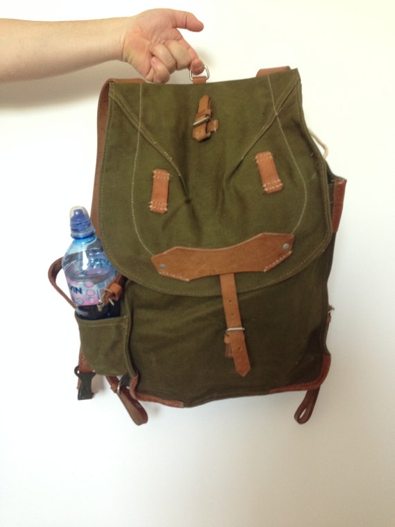 NEVER USED Vintage Distressed Canvas Backpack Backpack Canvas Backpack  Tourist Canvas Backpack Fishing Backpack mountain Backpack -  Canada