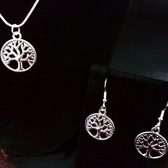 Tree of Life Necklace and Earring Set - Etsy