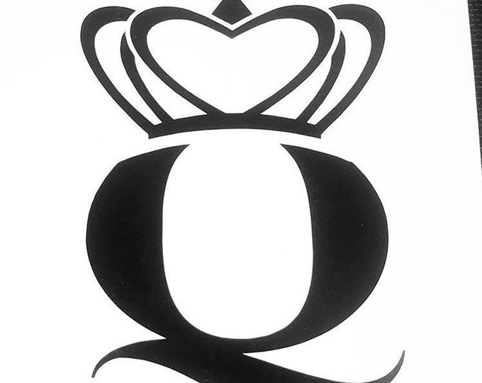QUEEN CROWN LOGO Decal - Etsy