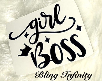 GIRL BOSS Vinyl Decal - mug decal glass decal car decal Vinyl sticker