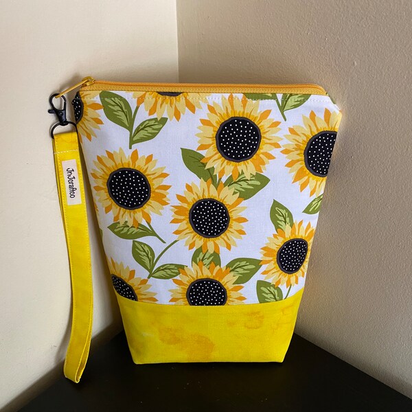 Sunflower Project Bag