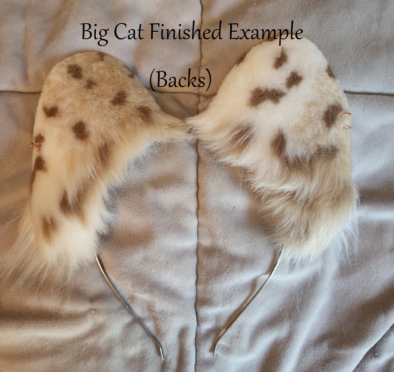 Build Your Own Ears: Big Cat/round Style - Etsy