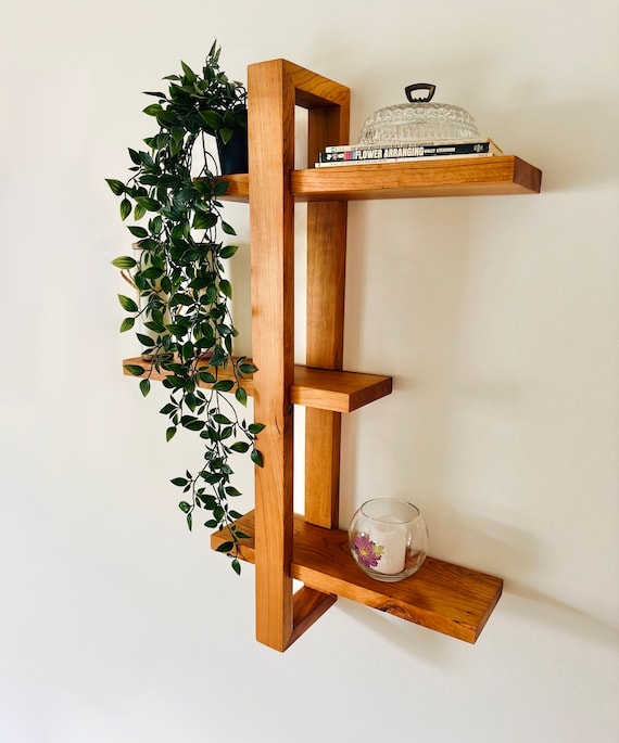 テーブル・チェア・ハンモック WHAT WE WANT SOLIDWOOD SHELF Solid Wood Shift Wall Shelf for Plants, Books, and Photos