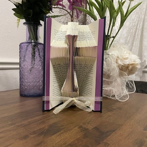 Religious Gift - Personalized Folded Book Art - Birthday Gift - Cross Gift - Wedding Gifts - Paper Art Gift - Christmas Gift