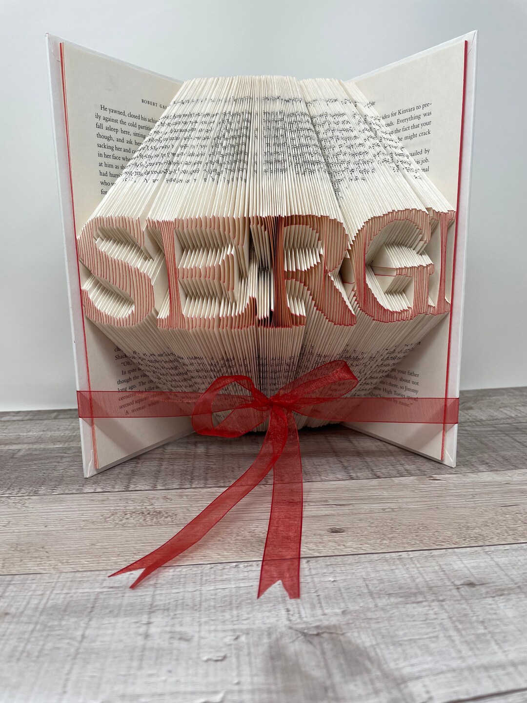 Personalized Folded Book Art Wedding Gift Birthday Gift Gift for Her