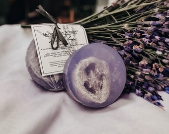 Lavendel Luffa Seife