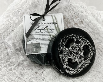 Tea Tree + Charcoal Loofah Soap