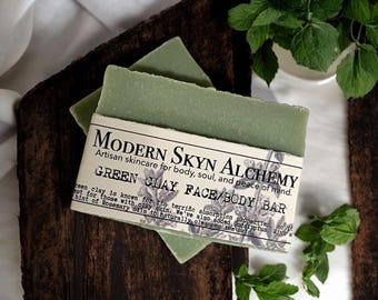 Green Clay Face/Body Bar