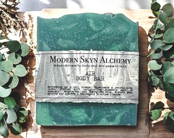 Air Body Bar - HandmadeSoapColdProcessSoap, NaturalSkincare, OrganicSoap, VeganSoap, EcoFriendlyBeauty, LuxurySoap