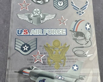 AIR FORCE Military Sticker | Hero Sticker | Fatigue Sticker |  Veteran Military Embellishments | Boot Camp Boots Combat | E3850*