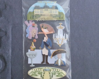 PALACE of Versailles Embellishment | Paris France Sticker Set | Holiday Vacation Europe Scrapbook Sticker Chandelier | Paper Crafting E3975