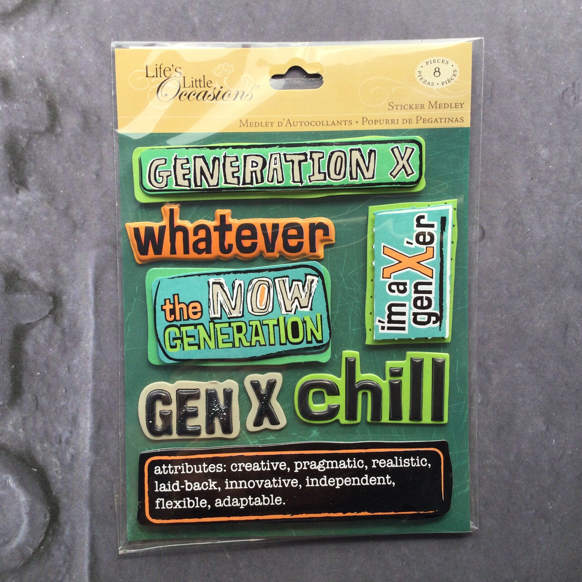 GENERATION X Sticker Gen X Embellishment Teenager Etsy