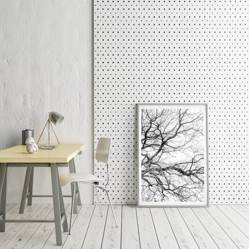 Tree Branch Print Nature Wall Art Black and White Tree Wall Etsy