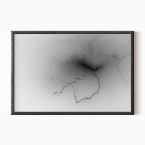 Lightning Photography | DIGITAL Black And White Print    #0305