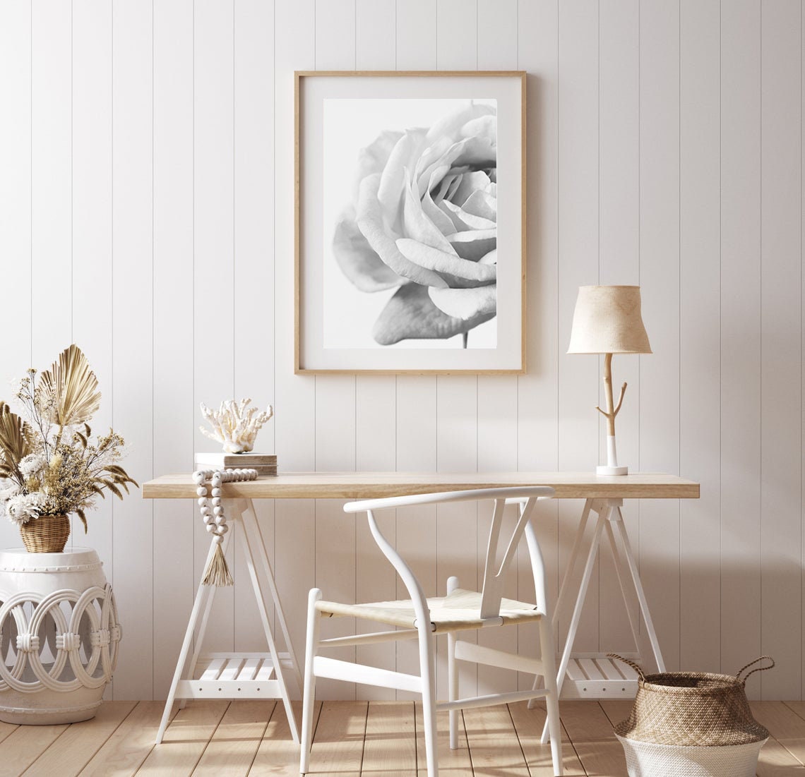 Black and White Rose Art | Flower Photography | Minimalist Wall Art ...