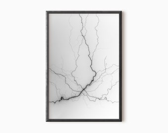 Lightning Photography | Extra Large Abstract Art | Printable Modern Art DOWNLOAD   #0120