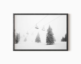 Skidruck | Winter-Wand-Dekor druckbare Kunst DOWNLOAD #0346