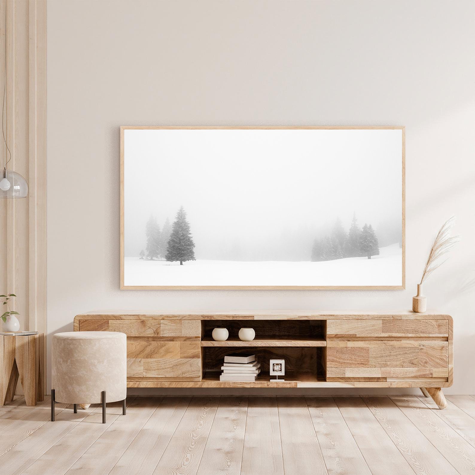 Samsung Frame Tv Art Black And White Minimalist Frame Tv Etsy