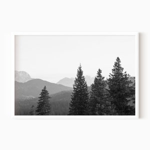 Mountain Forest Photography Print | Digital Nature Printable Art   #0745