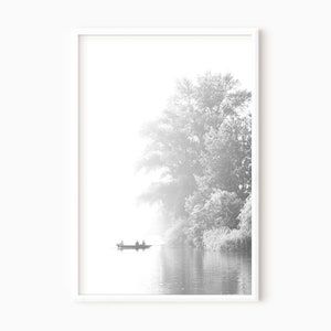 Lake Photography DOWNLOAD | Printable Black And White Art Print   #0010a