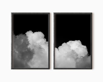 Abstract Cloud Set Of 2 Prints | Modern Minimalist Printable Art | Instant Download    #0324