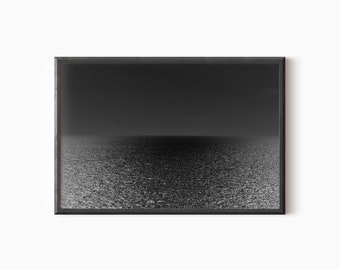Abstract Ocean Print | Black And White Photography | Minimalist Wall Art | Digital Download  #0698