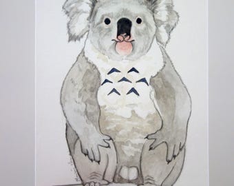 Totoro Poporo (small original painting)