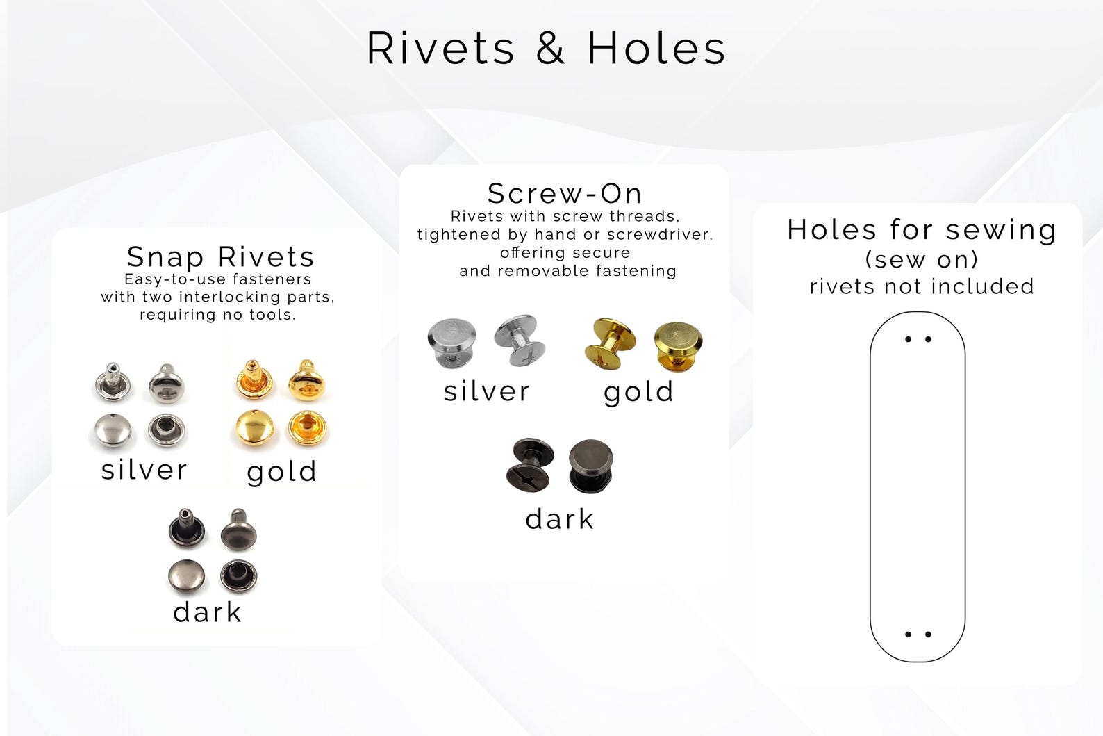 Rivets Labels Personalized 2.75 X 0.75