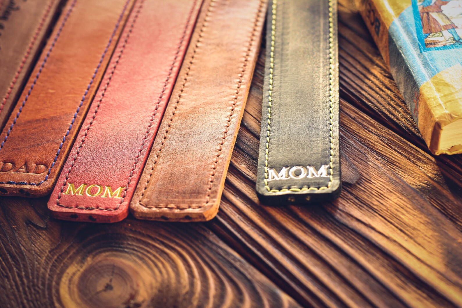 Personalized Leather Bookmark Gifts for book lovers Etsy