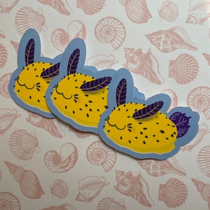 Sea Bunny Sticker Bundle - sea slug gifts, sea bunny, laptop stickers, cute stickers, stationery, animal sticker, ocean sticker, nudibranch
