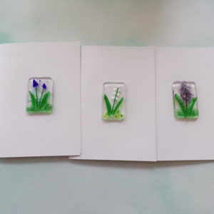 Greeting Cards with Fused Glass