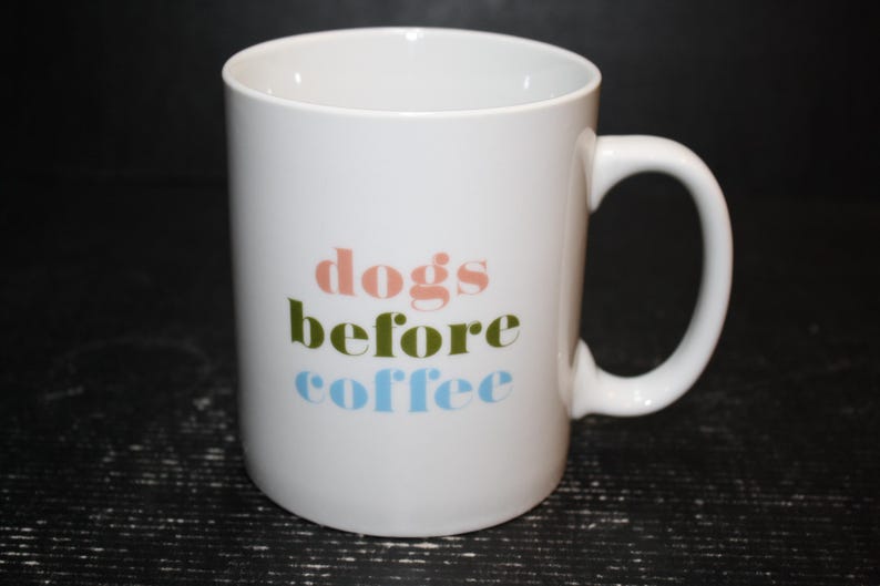 Fringe Studio Dogs Before Coffee Mug - Thumbnail 3