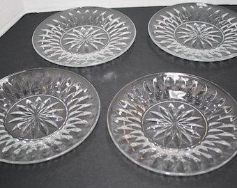 Platos transparentes para ensalada y postre 'Coronation' de Princess House